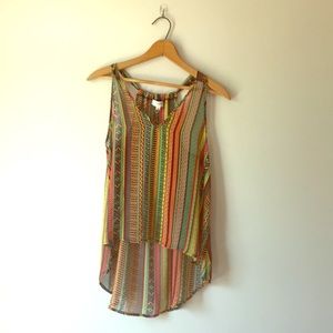 Tank top. See through.